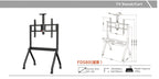 Suporte Móvel para Monitores/Tv FD580 55-100"
