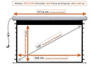 Tela de Projeção Tensionada Elétrica Tbts120h (265 x 149 cm) 110V