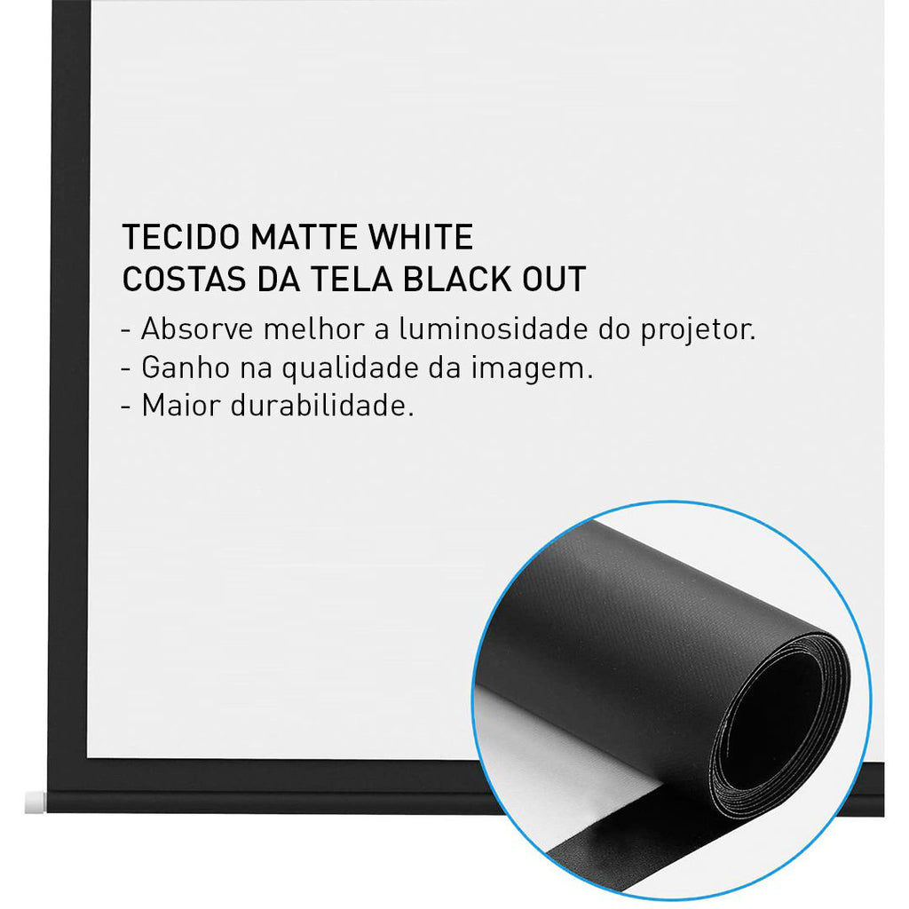 Tela de Projeção Tensionada Elétrica Tbts106H (2.34X1.32M)